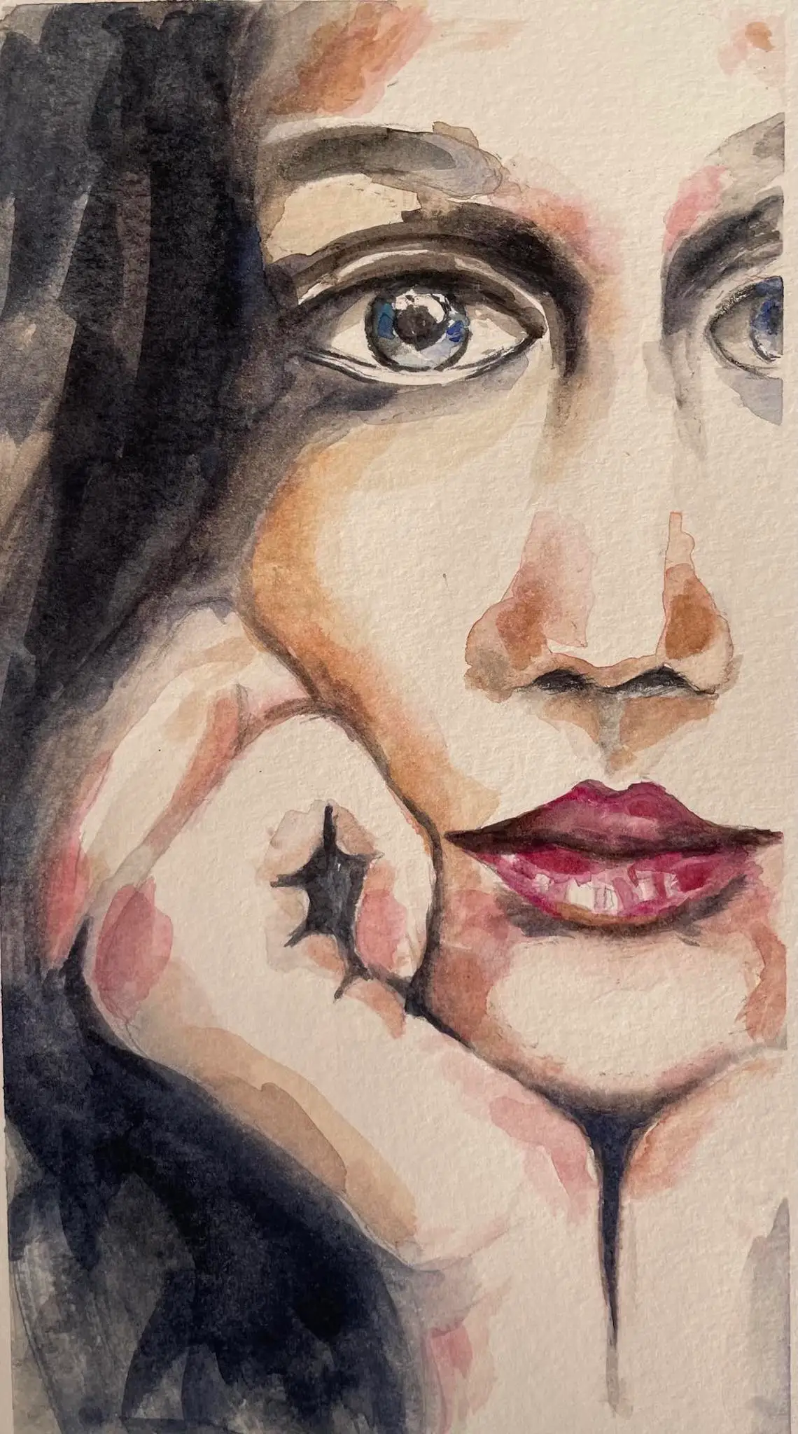 Watercolour of Samantha