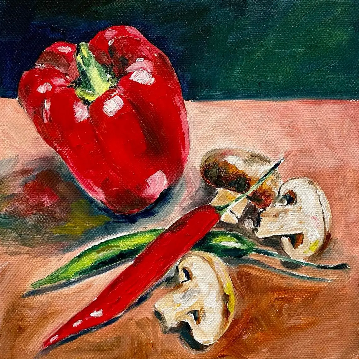 Capsicum-Mushrooms-and-Chilli